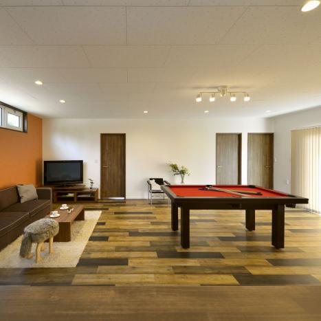 ビリヤードのできる平屋